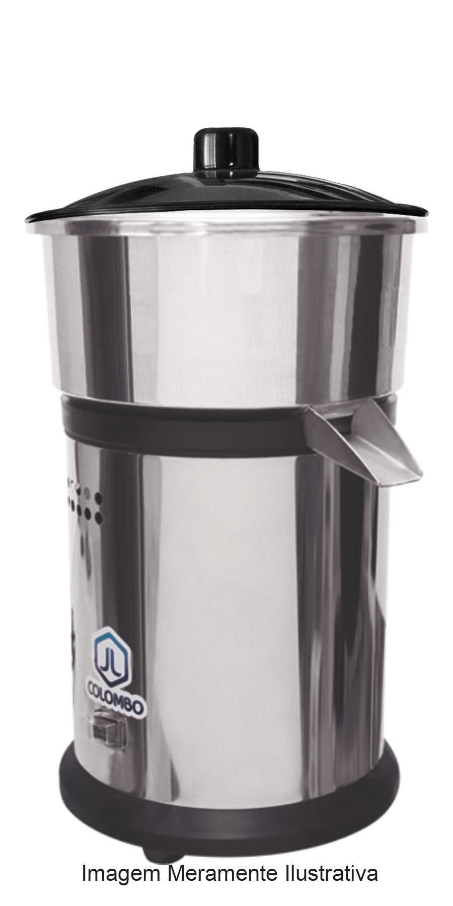 ESPREMEDOR DE FRUTA INDUSTRIAL GRANDE EM INOX JL COLOMBO