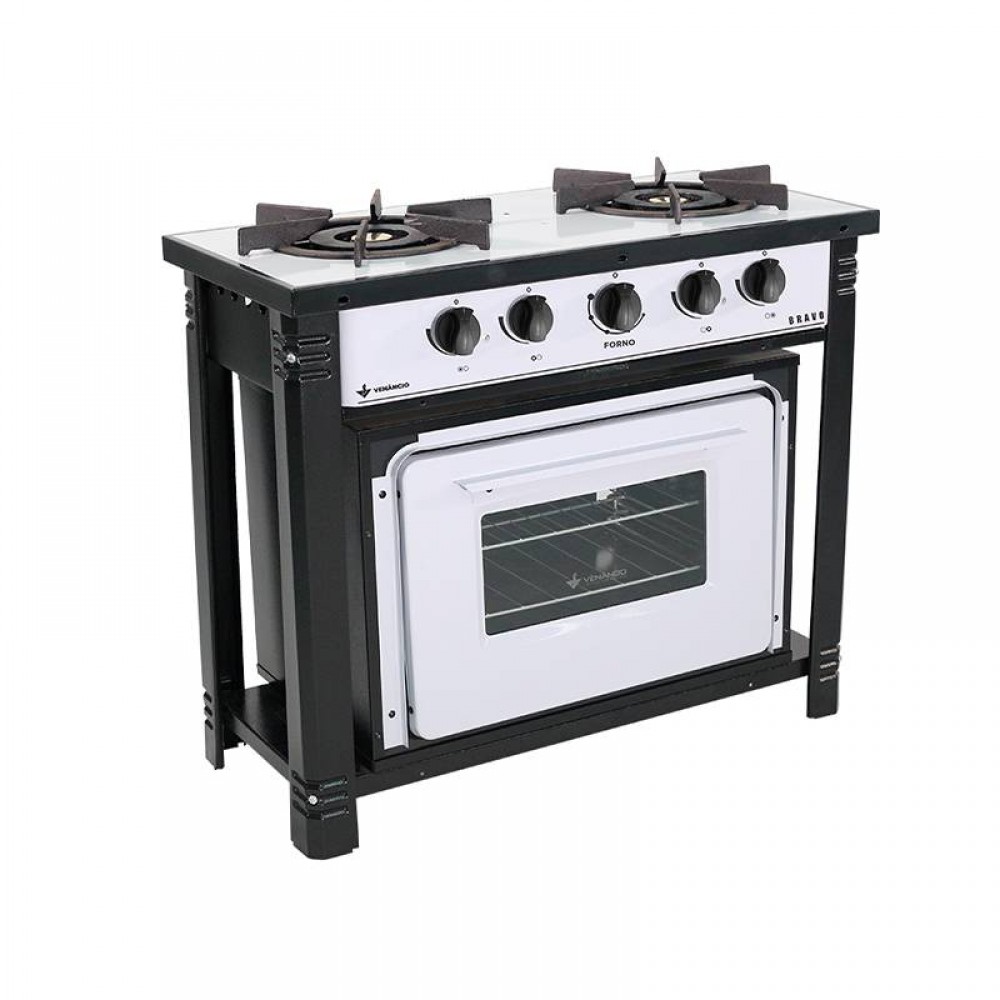 FOGAO BRAVO 2 QUEIMADORES C/FORNO