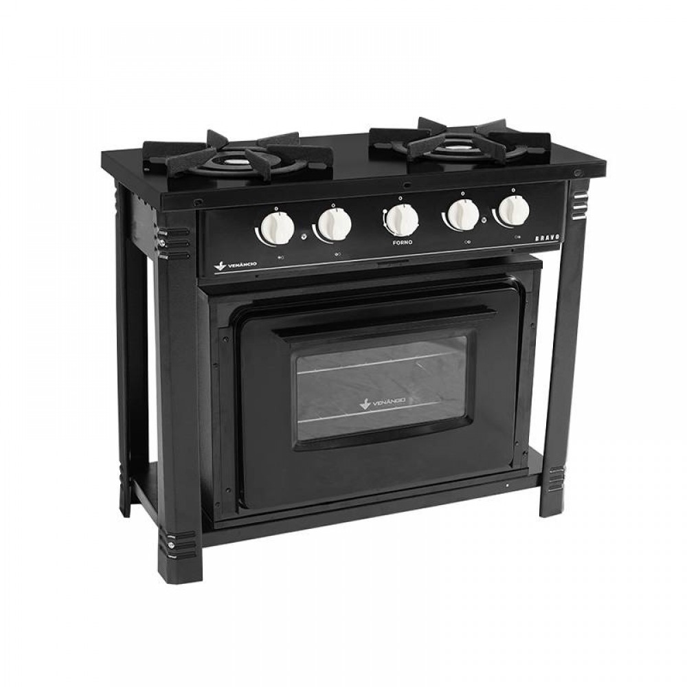 FOGAO BRAVO 2 QUEIMADORES C/FORNO - Imagem 3