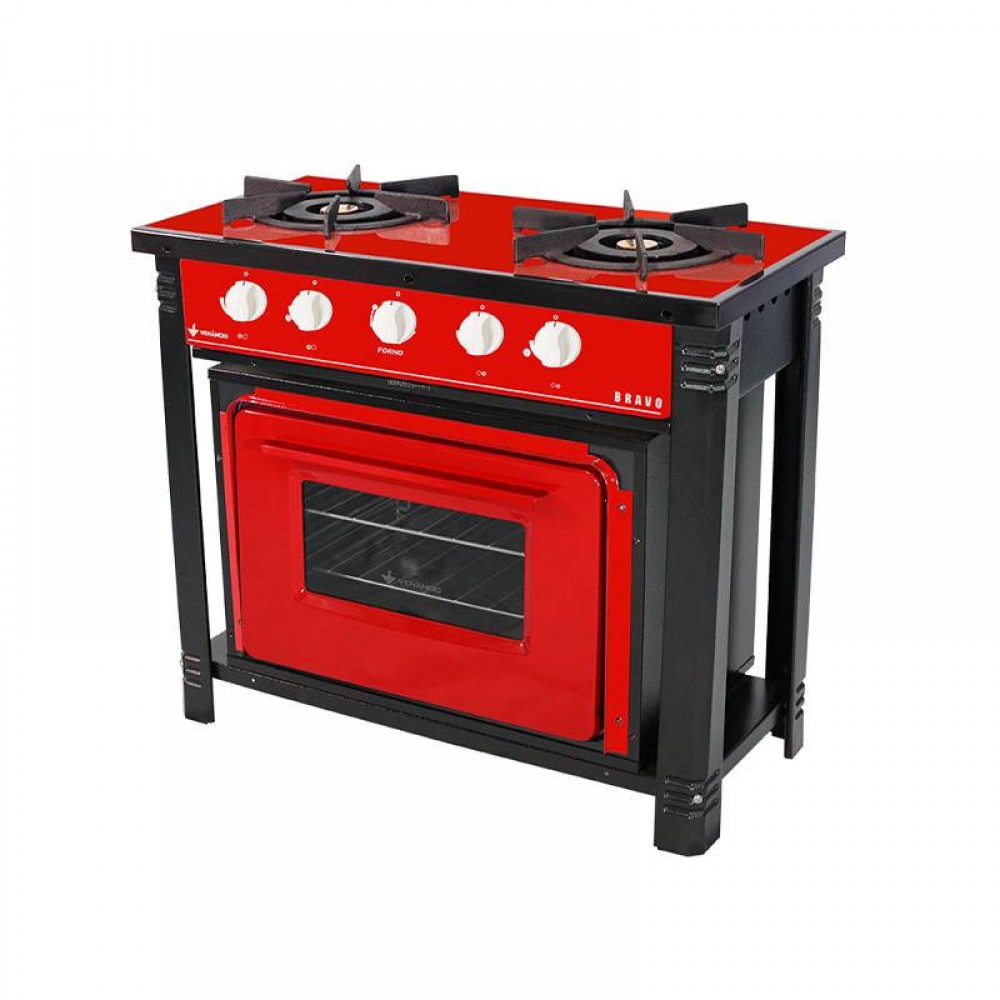 FOGAO BRAVO 2 QUEIMADORES C/FORNO - Imagem 4